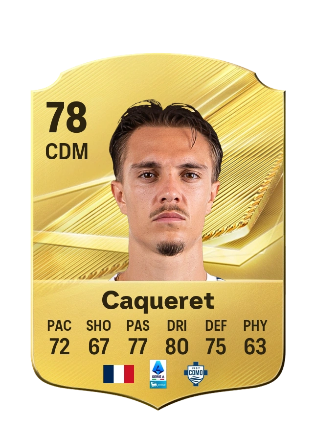 Maxence Caqueret, Common card, rated 78