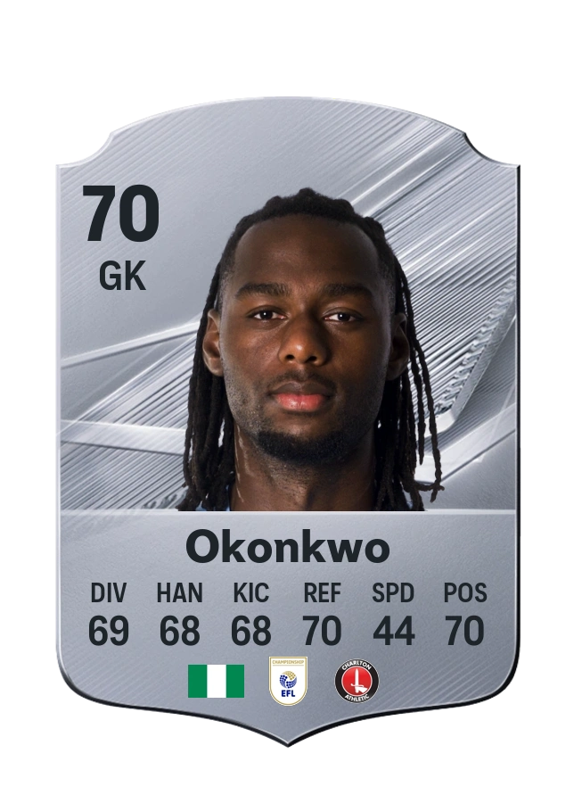 Arthur Okonkwo, Common card, rated 70