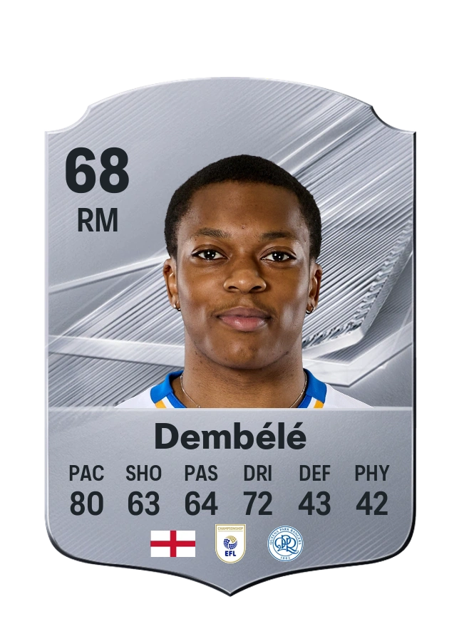 Karamoko Dembélé، بطاقة Common، بتقييم 68