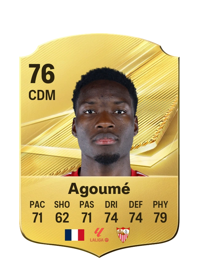 Lucien Agoumé, Common card, rated 76