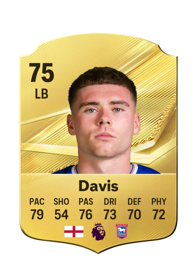 Leif Davis, Common card, rated 75