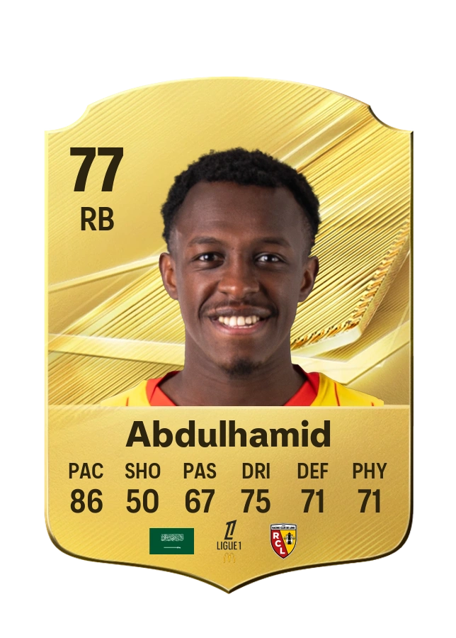 Saud Abdulhamid, karta Common, ocena 77