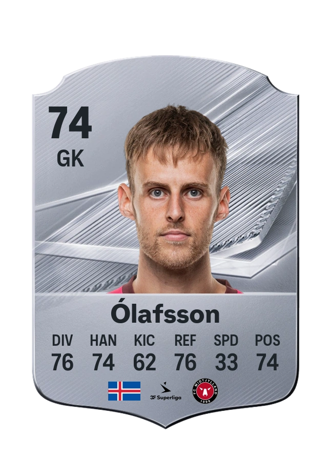 Elías Rafn Ólafsson, karta Common, ocena 74
