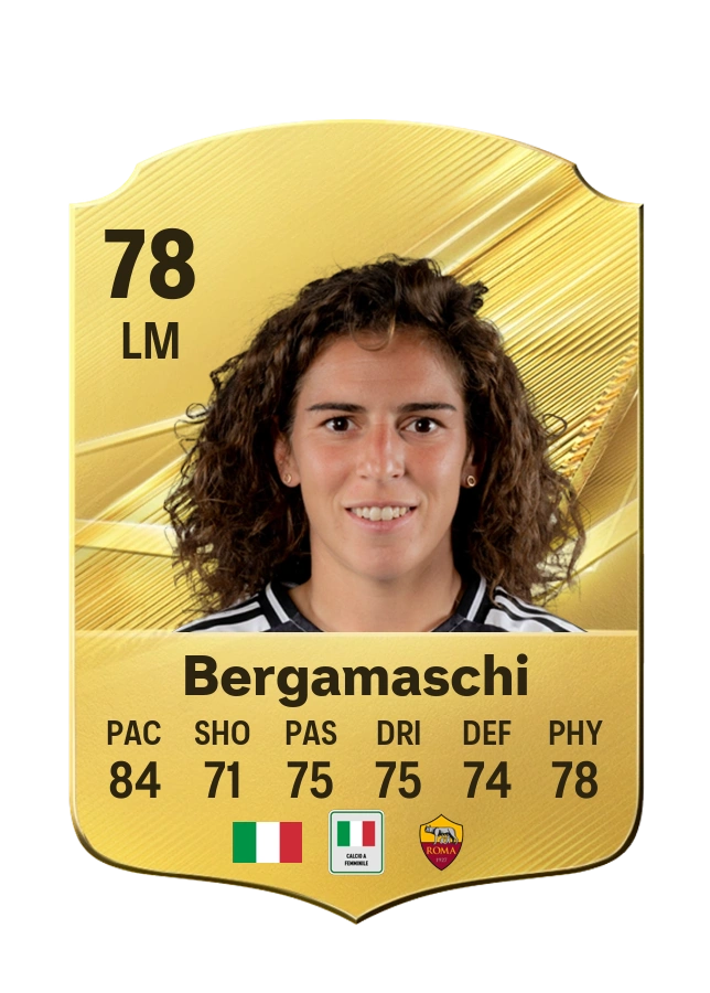 Valentina Bergamaschi, Common card, rated 78