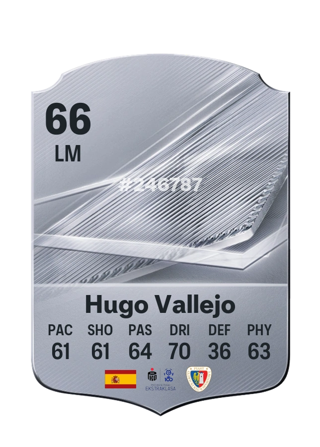 Carta Common di Hugo Vallejo, valutazione 66