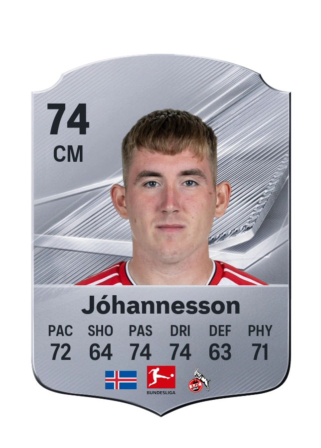 Ísak Bergmann Jóhannesson, Common card, rated 74