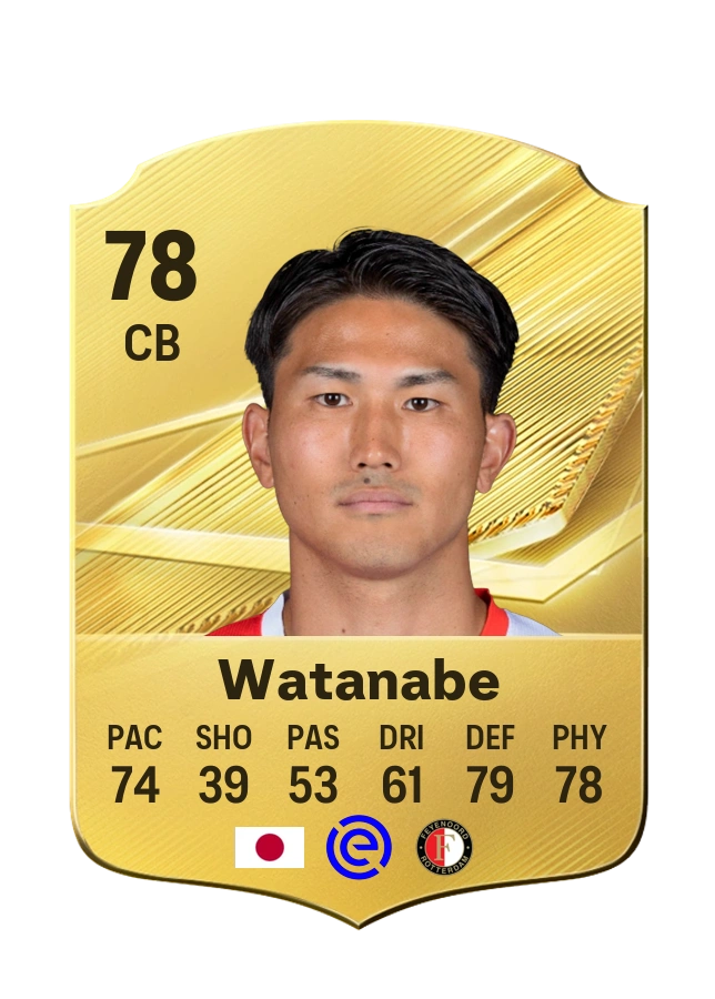 Tsuyoshi Watanabe, Common card, rated 78