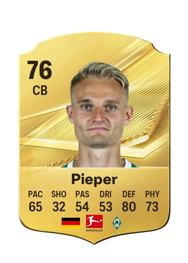 Carta Common di Amos Pieper, valutazione 76