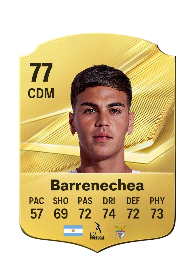 Enzo Barrenechea, Common card, rated 77