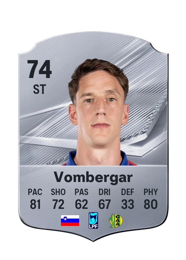 Andrés Vombergar, Common card, rated 74