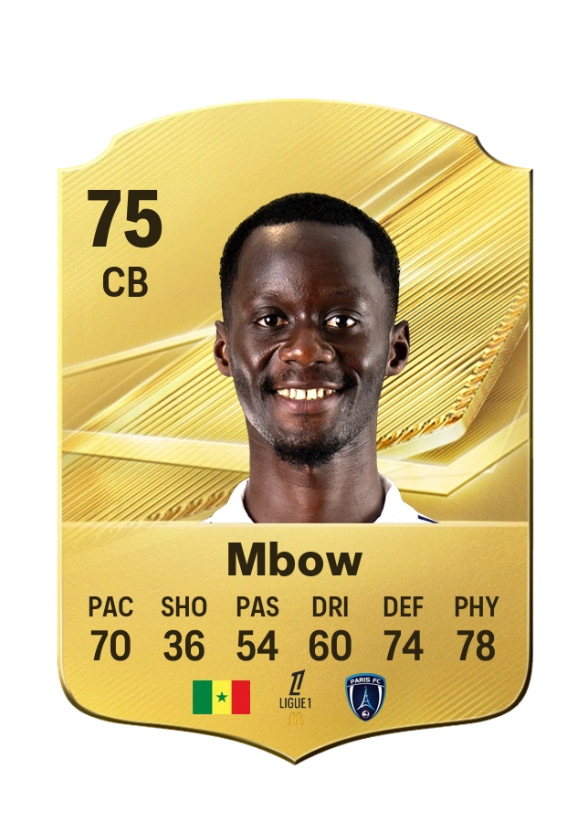 Moustapha Mbow, karta Common, ocena 75