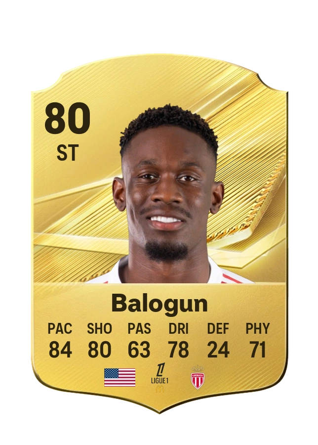 Folarin Balogun, Common kartı, reyting 80
