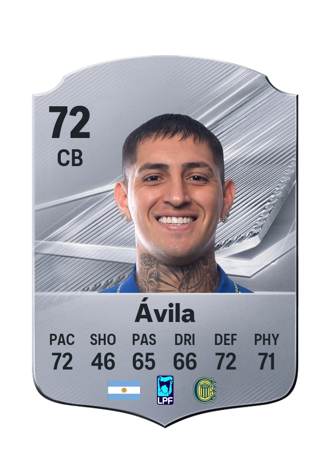 Carta Common de Gastón Ávila, overall 72