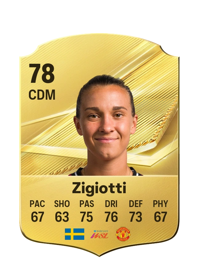 Julia Zigiotti, Common card, rated 78