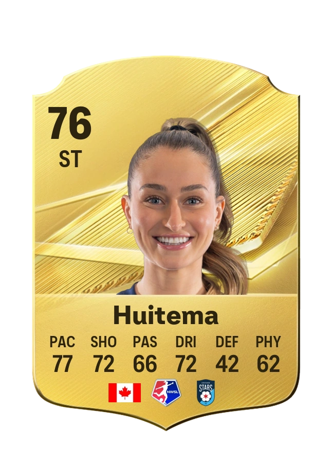 Carta Common de Jordyn Huitema, valoración 76
