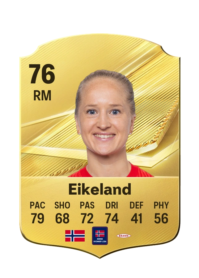 Amalie Eikeland, Common card, rated 76