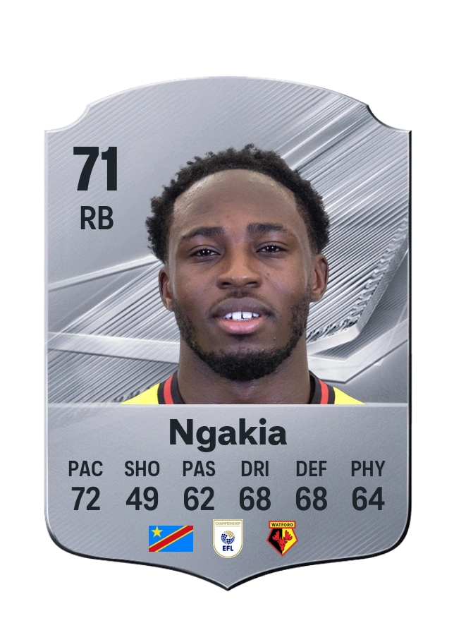 Carte Common de Jeremy Ngakia, note 71