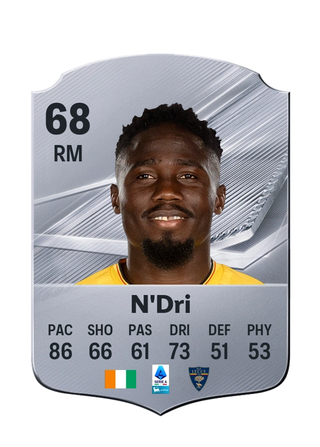 Konan N'Dri, Common card, rated 68