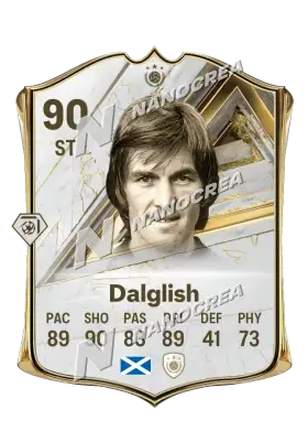 Base Icon-Karte von Kenny Dalglish, Wertung 90