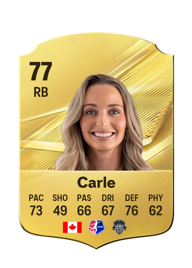 Gabrielle Carle, Common card, rated 77