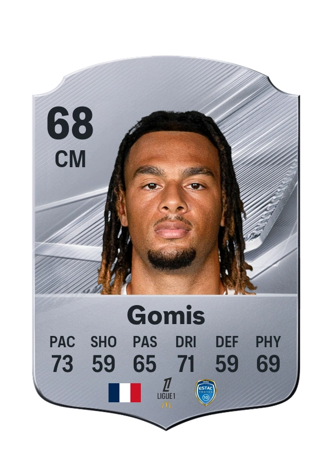 Iron Gomis, Common card, rated 68