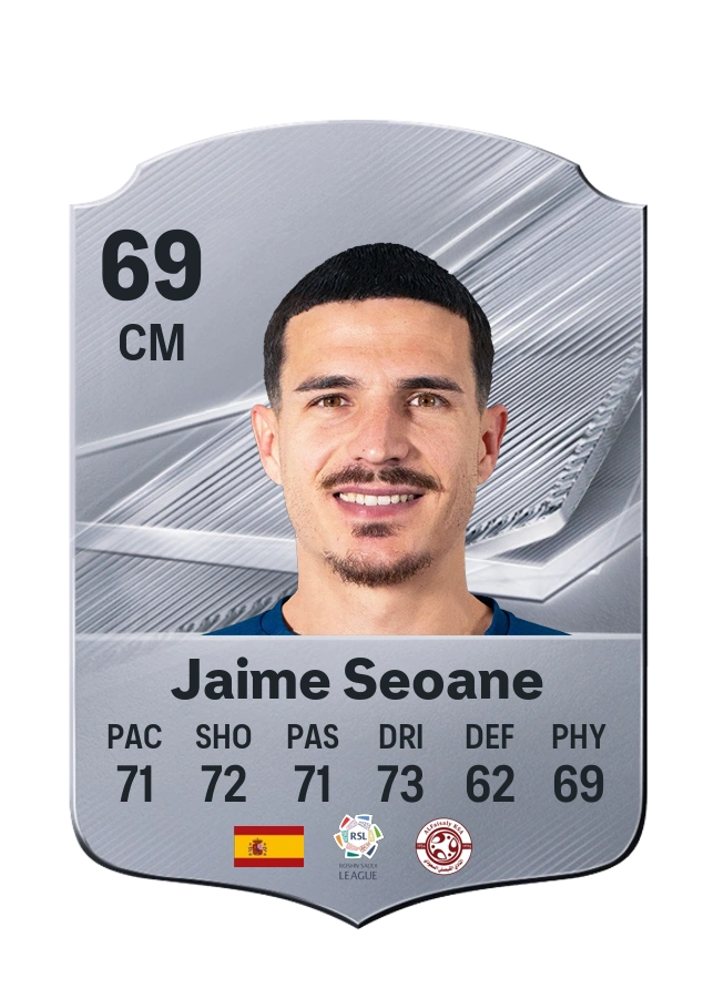 Jaime Seoane, Common card, rated 69