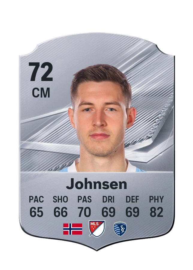 Lasse Berg Johnsen, Common card, rated 72