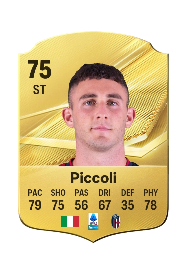 Roberto Piccoli, karta Common, ocena 75