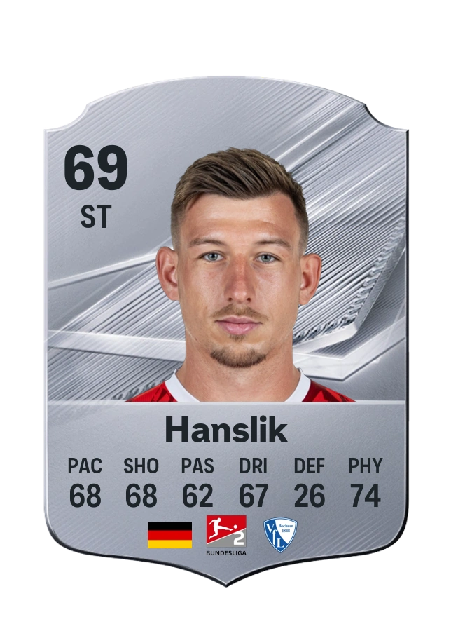 Daniel Hanslik, Common card, rated 69