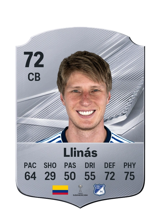 Andrés Llinás, Common card, rated 72