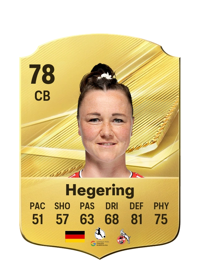 Marina Hegering, Common-kaart, rating 78