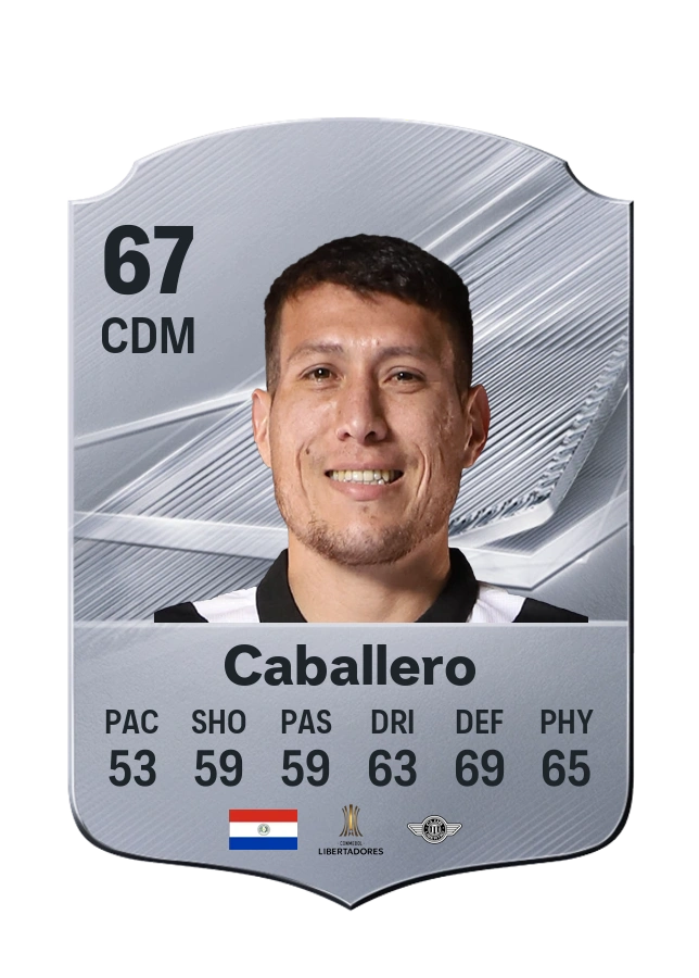 Hernesto Caballero, Common card, rated 67