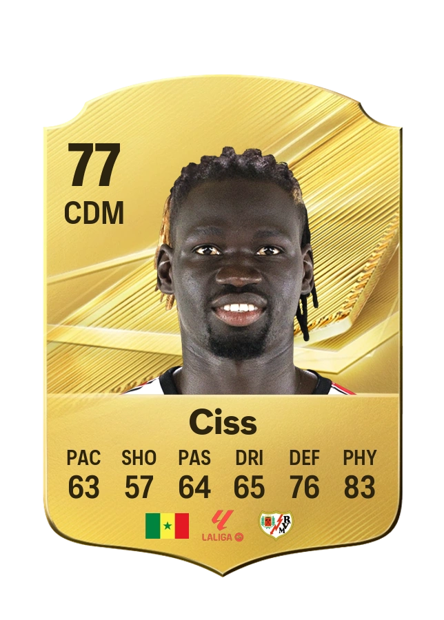 Pathé Ciss, Common card, rated 77