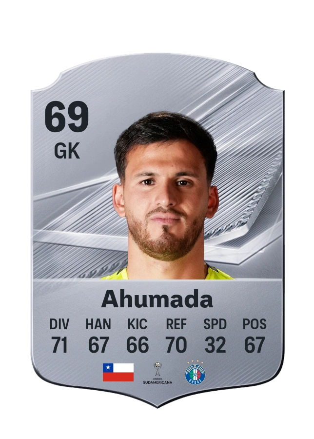 Tomás Ahumada، بطاقة Common، بتقييم 69