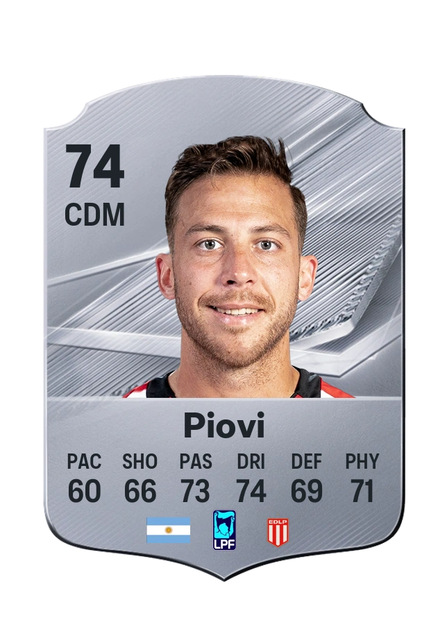 Carta Common de Ezequiel Piovi, valoración 74
