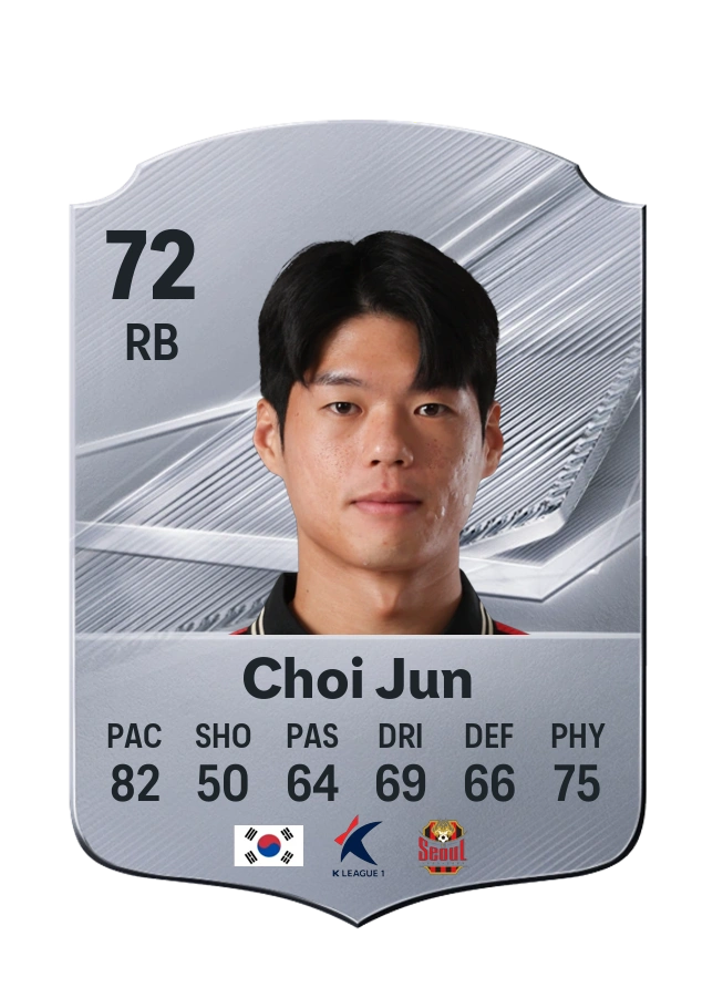 Carta Common de Choi Jun, overall 72