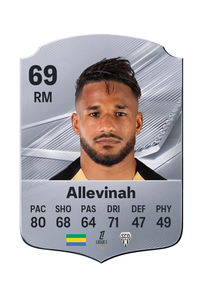 Jim Allevinah, Common card, rated 69