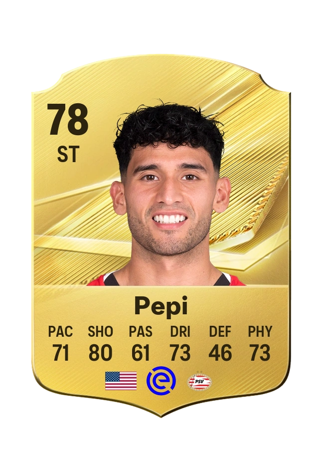 Ricardo Pepi, Common card, rated 78