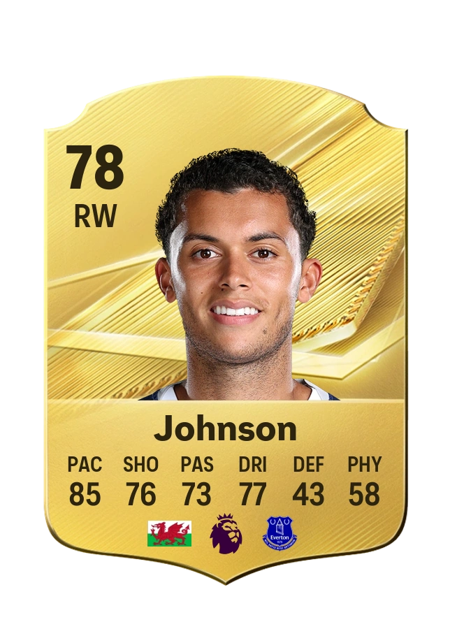 Brennan Johnson, Common card, rated 78