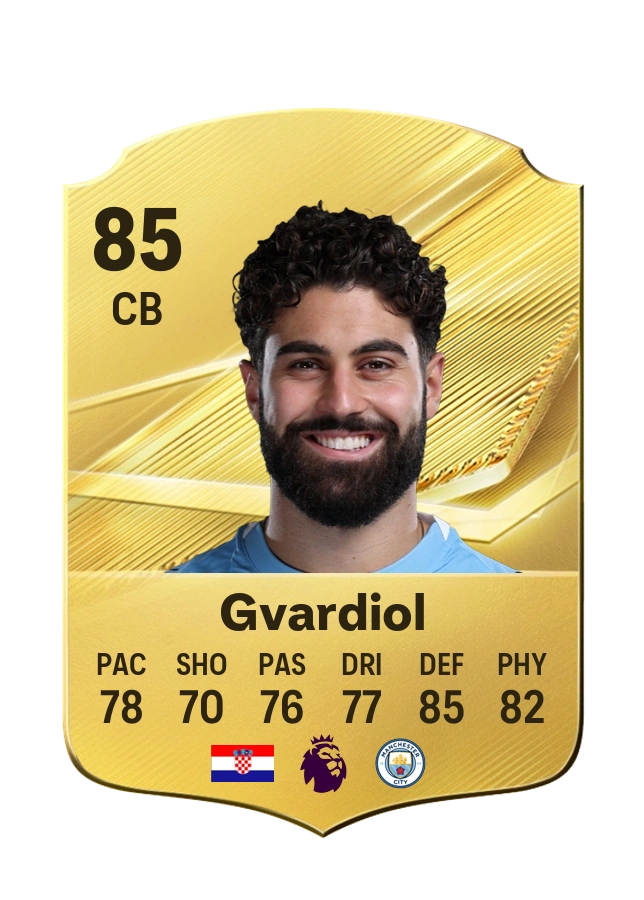 Joško Gvardiol, Common card, rated 85