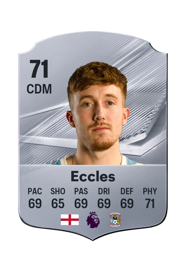 Josh Eccles, Common card, rated 71