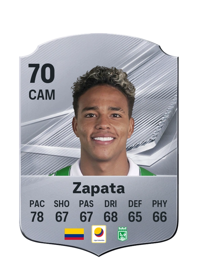 Juan Manuel Zapata, Common-kaart, rating 70