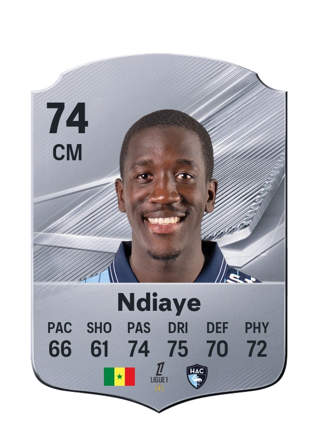 Carta Common de Rassoul Ndiaye, valoración 74