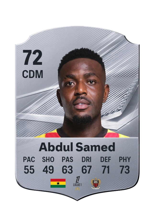 Salis Abdul Samed, Common card, rated 72