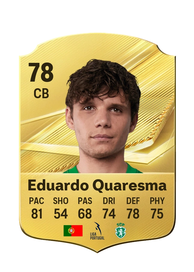 Eduardo Quaresma, Common card, rated 78