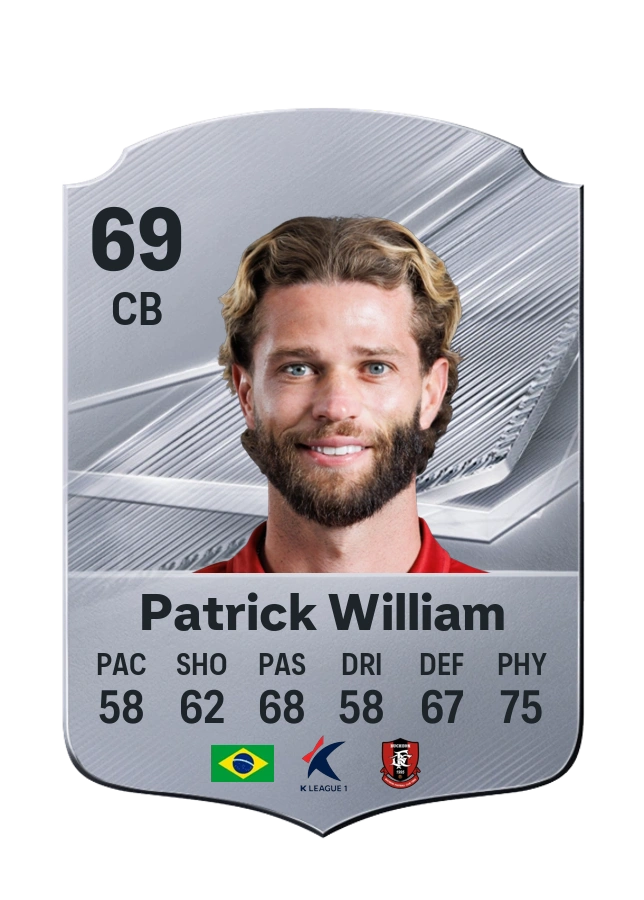Carta Common di Patrick William, valutazione 69