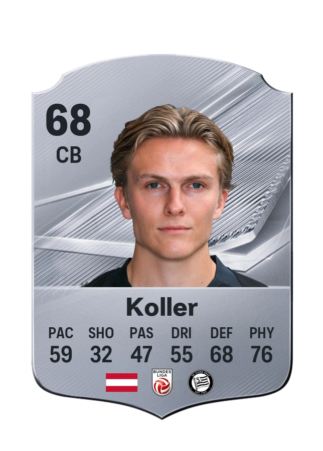 Paul Koller, karta Common, ocena 68