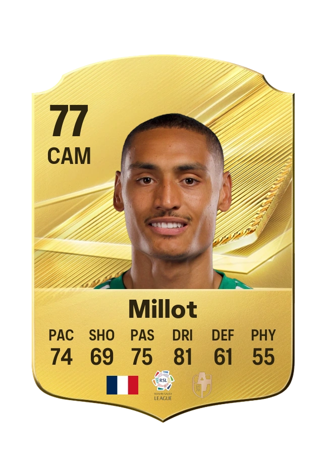 Enzo Millot, Common card, rated 77