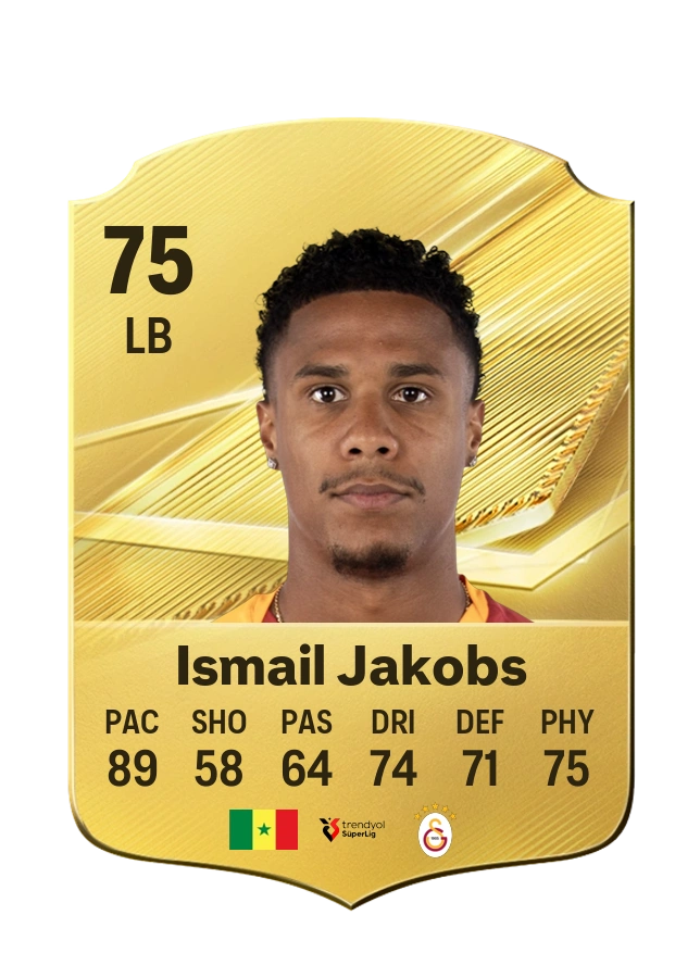 Carta Common de Ismail Jakobs, overall 75