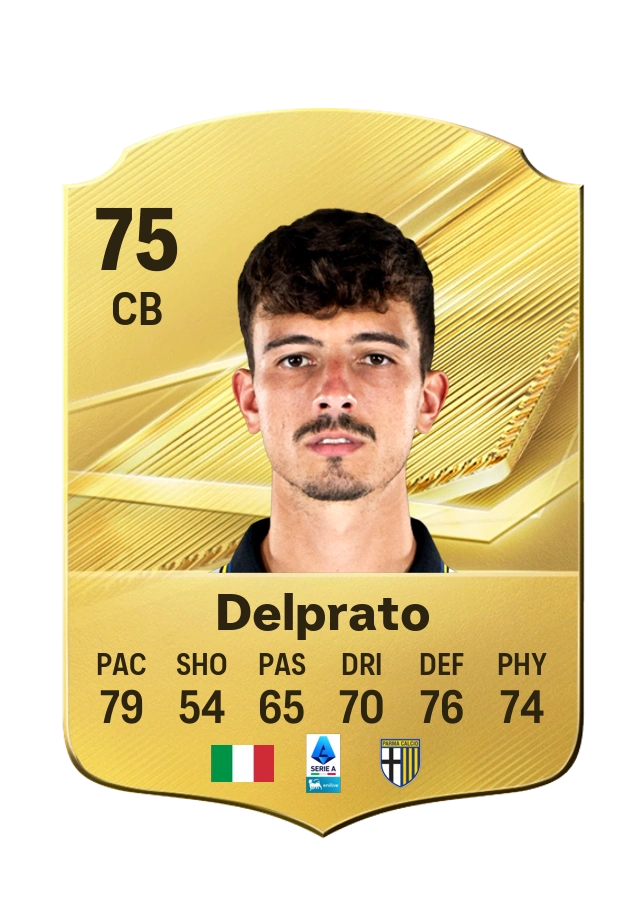 Enrico Delprato, Common-kaart, rating 75